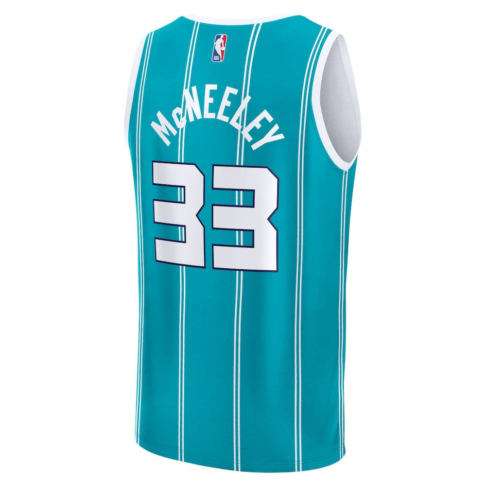 Fanatics Liam McNeeley Charlotte Hornets Fast Break Replica Jersey Teal Icon Edition