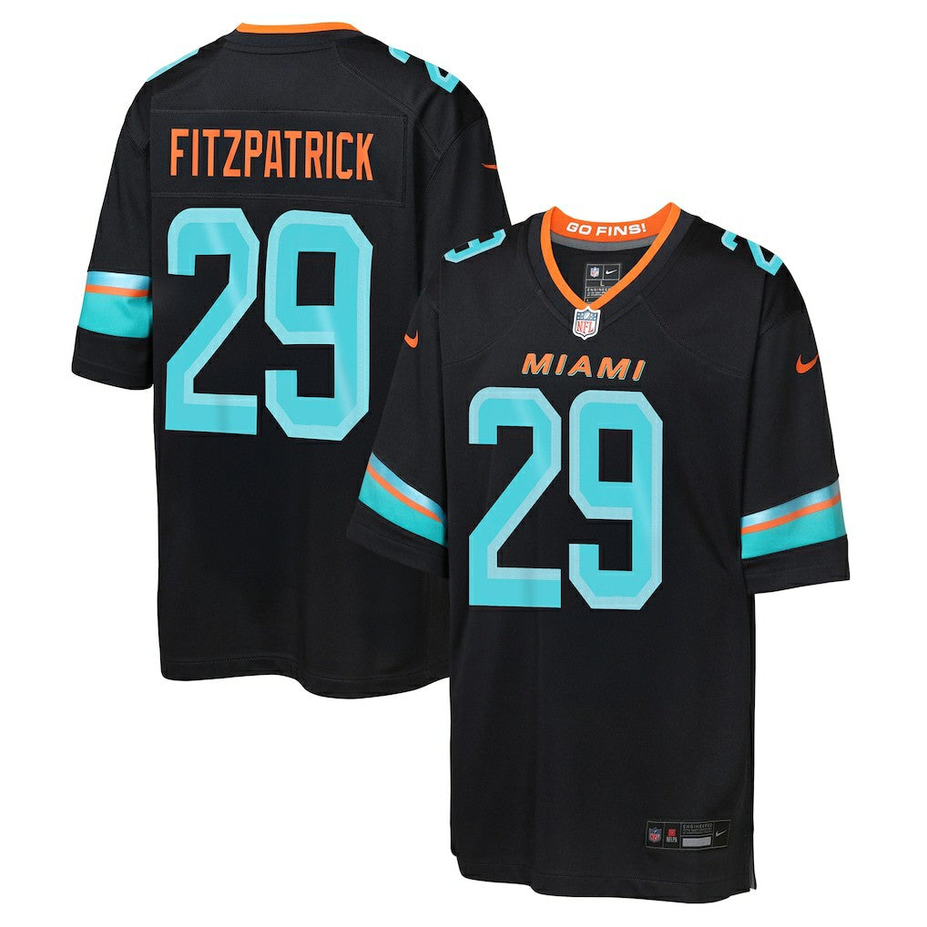 Minkah Fitzpatrick Miami Dolphins Youth 2025 Rivalries Collection Game Jersey - Pitch Blue - Nike