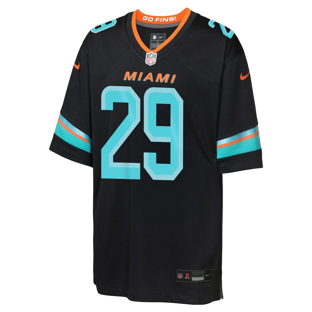 Minkah Fitzpatrick Miami Dolphins Youth 2025 Rivalries Collection Game Jersey - Pitch Blue - Nike
