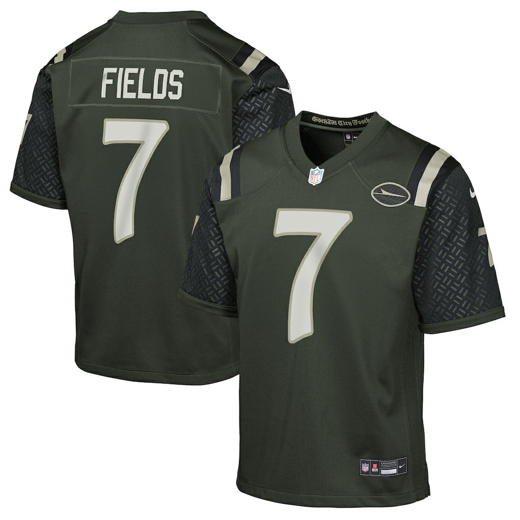 Justin Fields New York Jets Youth 2025 Rivalries Collection Game Jersey - Gotham Green - Nike