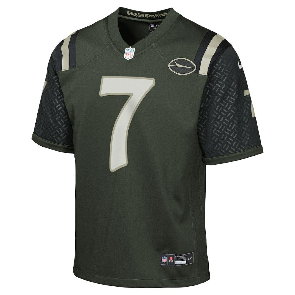 Justin Fields New York Jets Youth 2025 Rivalries Collection Game Jersey - Gotham Green - Nike