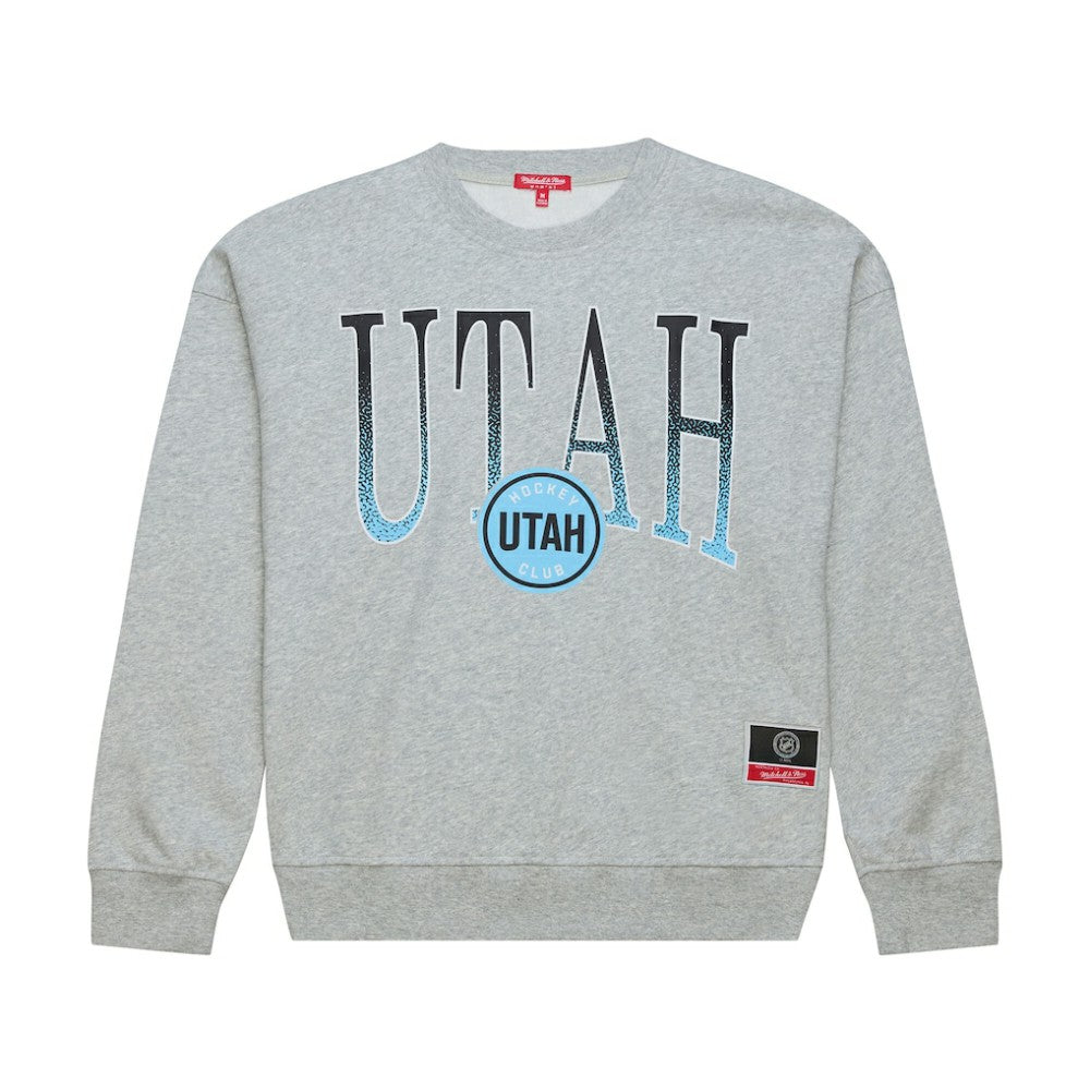Utah Mammoth Mitchell & Ness Women's Hockey Night Sweatshirt - Heather Gray | NHL near me