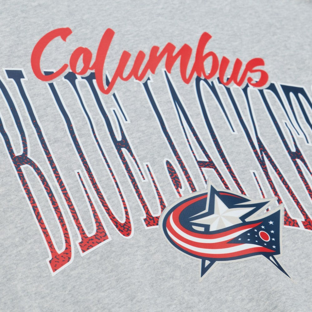 Columbus Blue Jackets Mitchell & Ness Women's Hockey Night Sweatshirt - Heather Gray | NHL sale