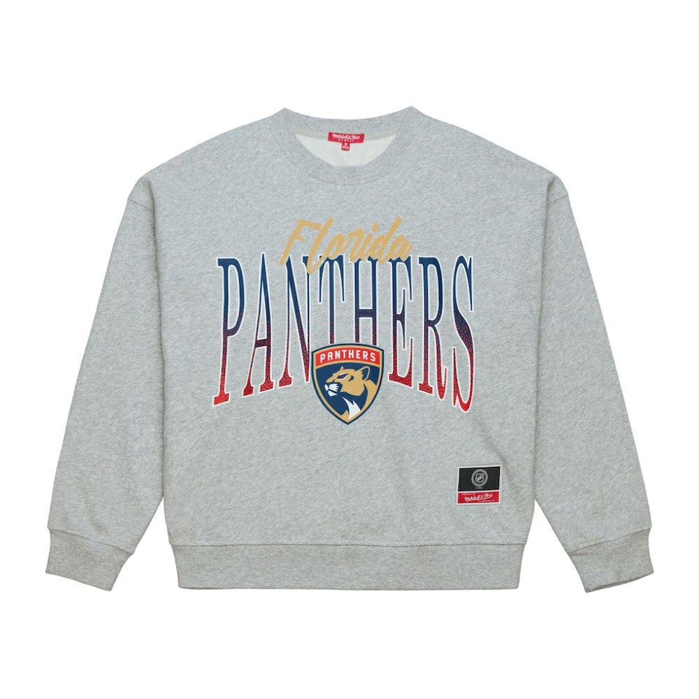 Florida Panthers Mitchell & Ness Women's Hockey Night Sweatshirt - Heather Gray | NHL online