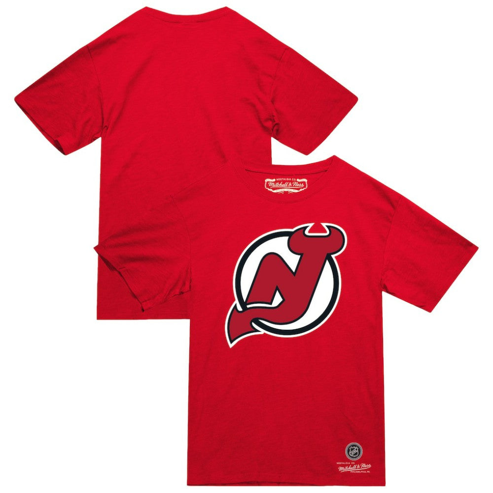 New Jersey Devils Mitchell & Ness Heritage T-Shirt - Red | NHL on sale