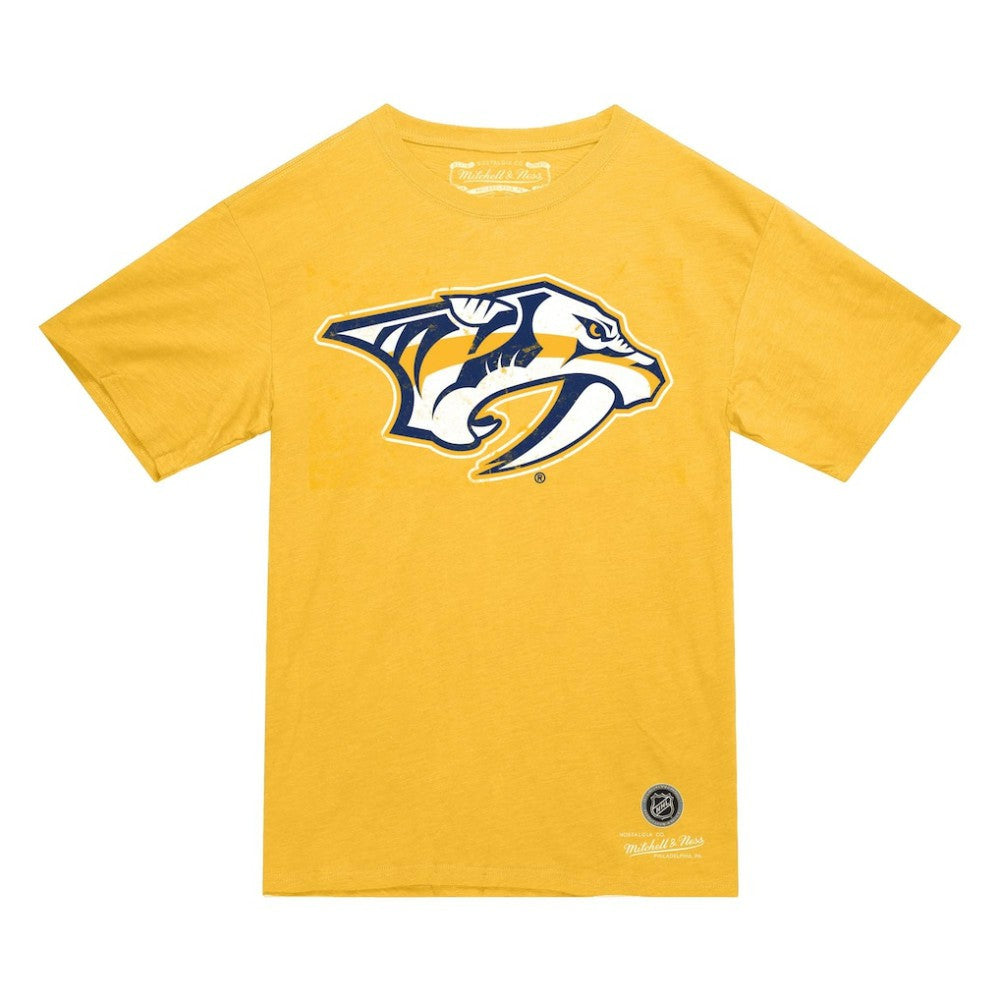 Nashville Predators Mitchell & Ness Heritage T-Shirt - Gold | NHL near me