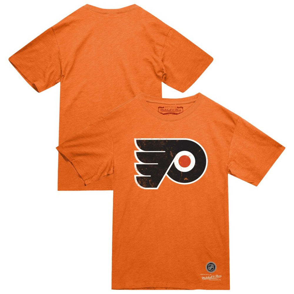 Philadelphia Flyers Mitchell & Ness Heritage T-Shirt - Orange | NHL Clearance