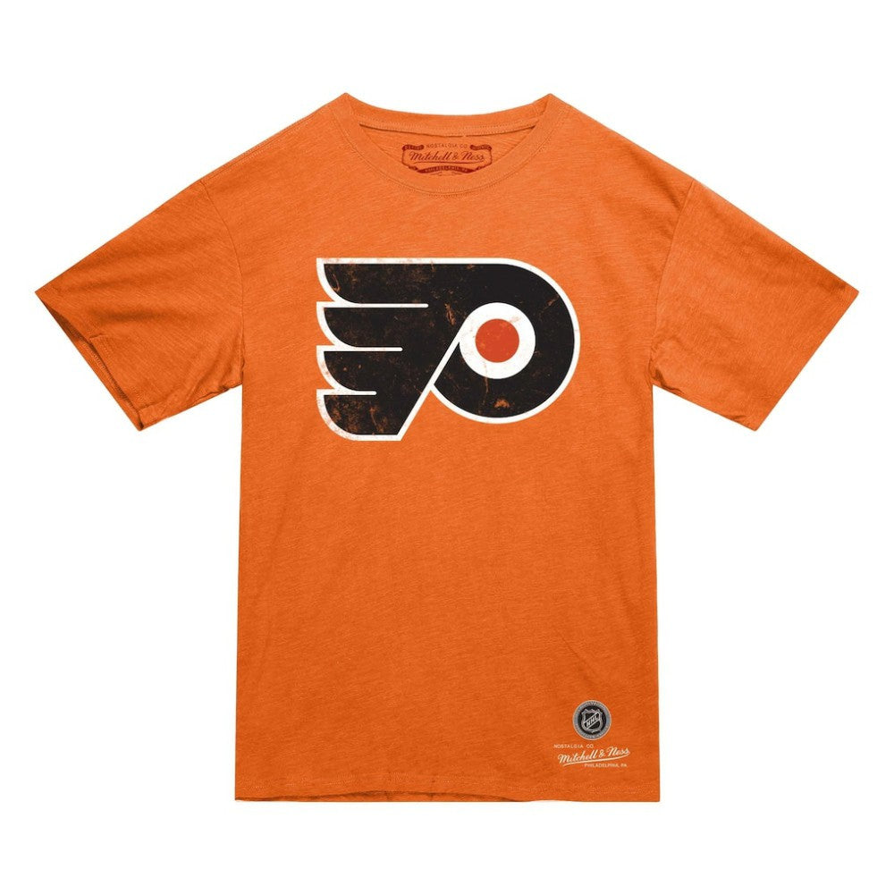 Philadelphia Flyers Mitchell & Ness Heritage T-Shirt - Orange | NHL Clearance