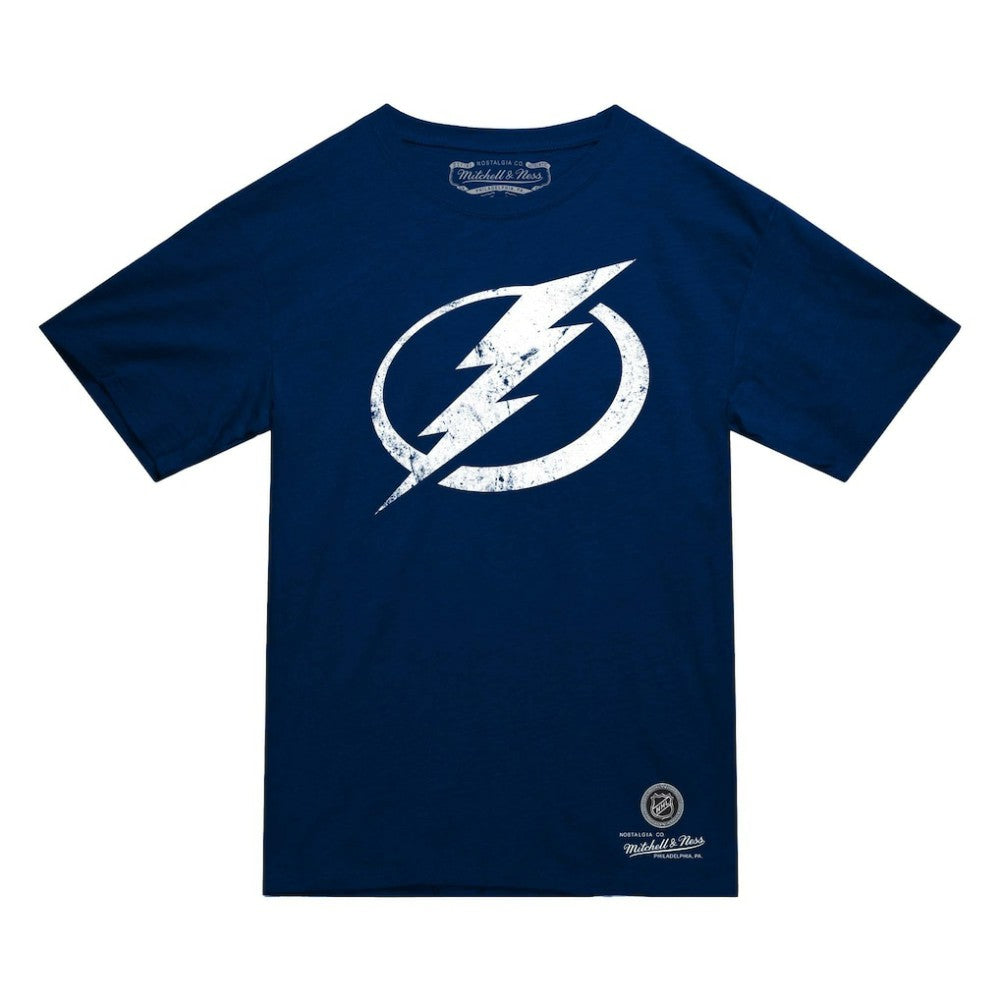 Tampa Bay Lightning Mitchell & Ness Heritage T-Shirt - Navy | NHL Lifestyle