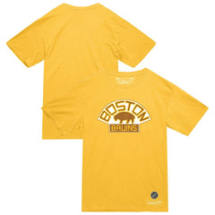 Boston Bruins Mitchell & Ness Heritage T-Shirt - Gold | NHL Lifestyle