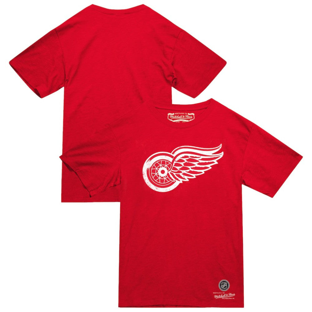 Detroit Red Wings Mitchell & Ness Heritage T-Shirt - Red | NHL Clearance