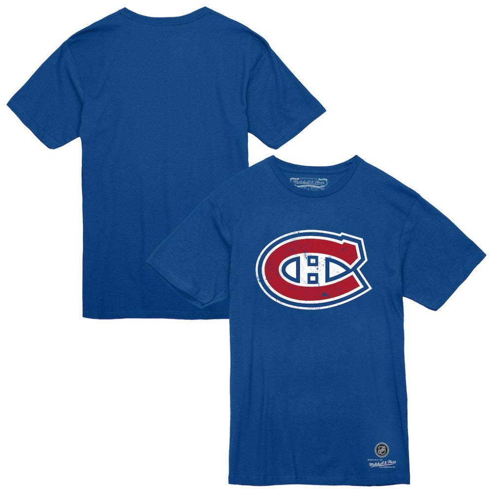 Montreal Canadiens Mitchell & Ness Heritage T-Shirt - Blue | NHL Clearance