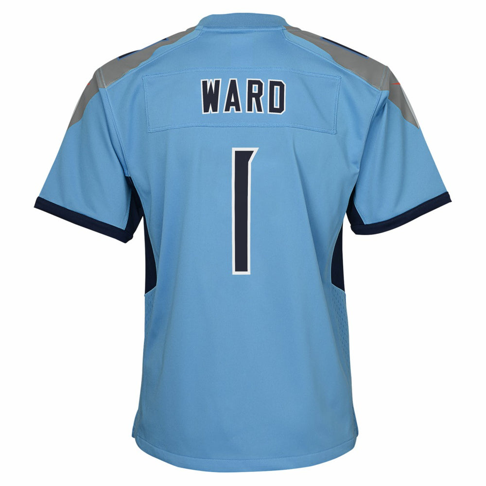 Cameron Ward Tennessee Titans Youth Team Game Jersey - Light Blue - Nike