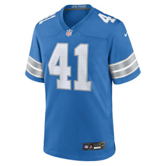Gunnar Oakes Detroit Lions Team Game Jersey - Blue - Nike