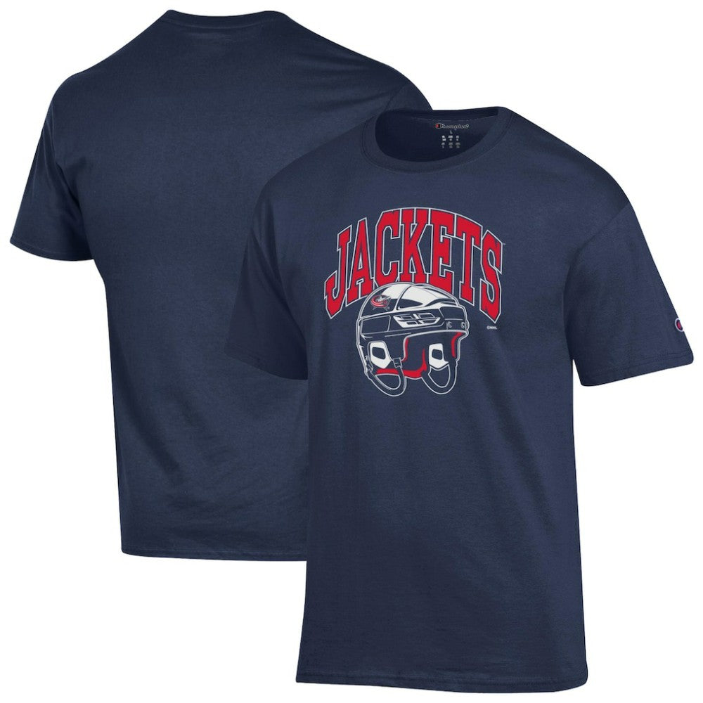 Columbus Blue Jackets Champion Helmet T-Shirt - Navy | NHL discount