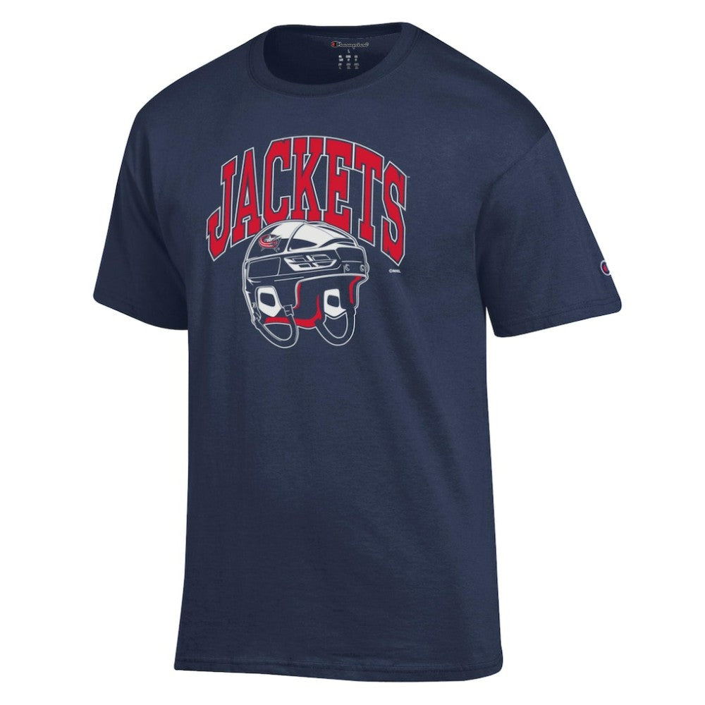 Columbus Blue Jackets Champion Helmet T-Shirt - Navy | NHL discount