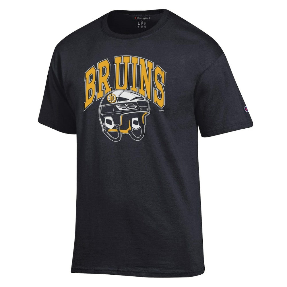 Boston Bruins Champion Helmet T-Shirt - Black | NHL on sale