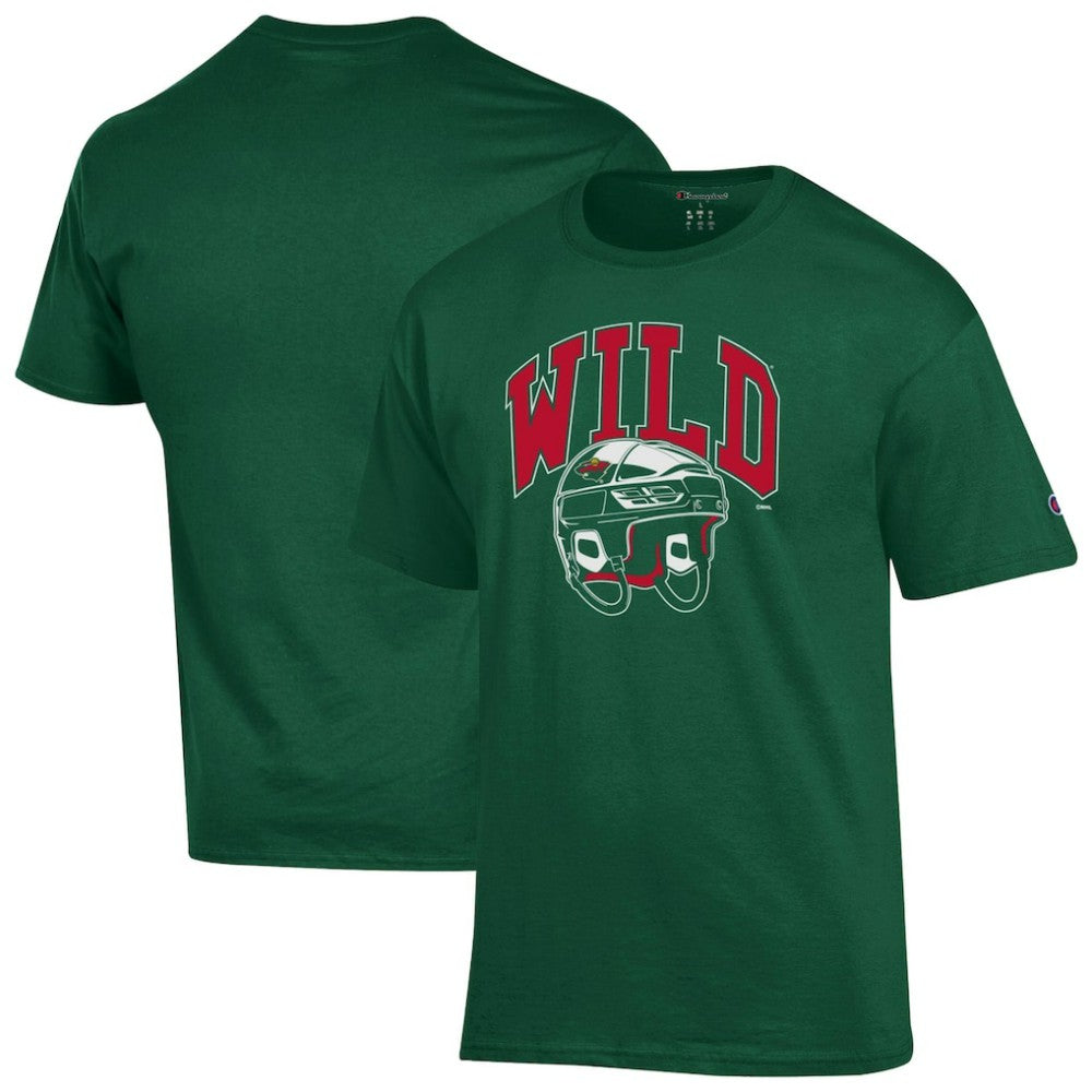 Minnesota Wild Champion Helmet T-Shirt - Green | NHL near me