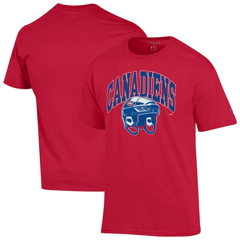 Montreal Canadiens Champion Helmet T-Shirt - Red | NHL Lifestyle