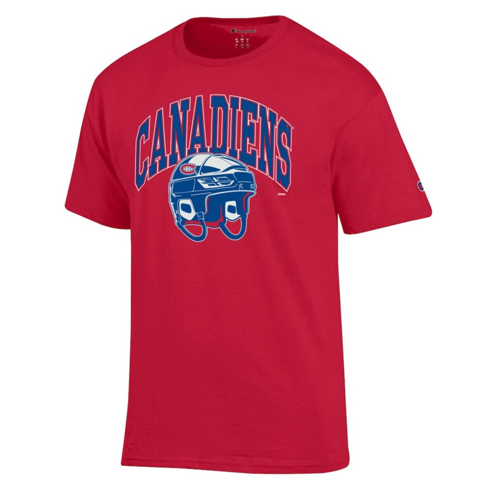 Montreal Canadiens Champion Helmet T-Shirt - Red | NHL Lifestyle