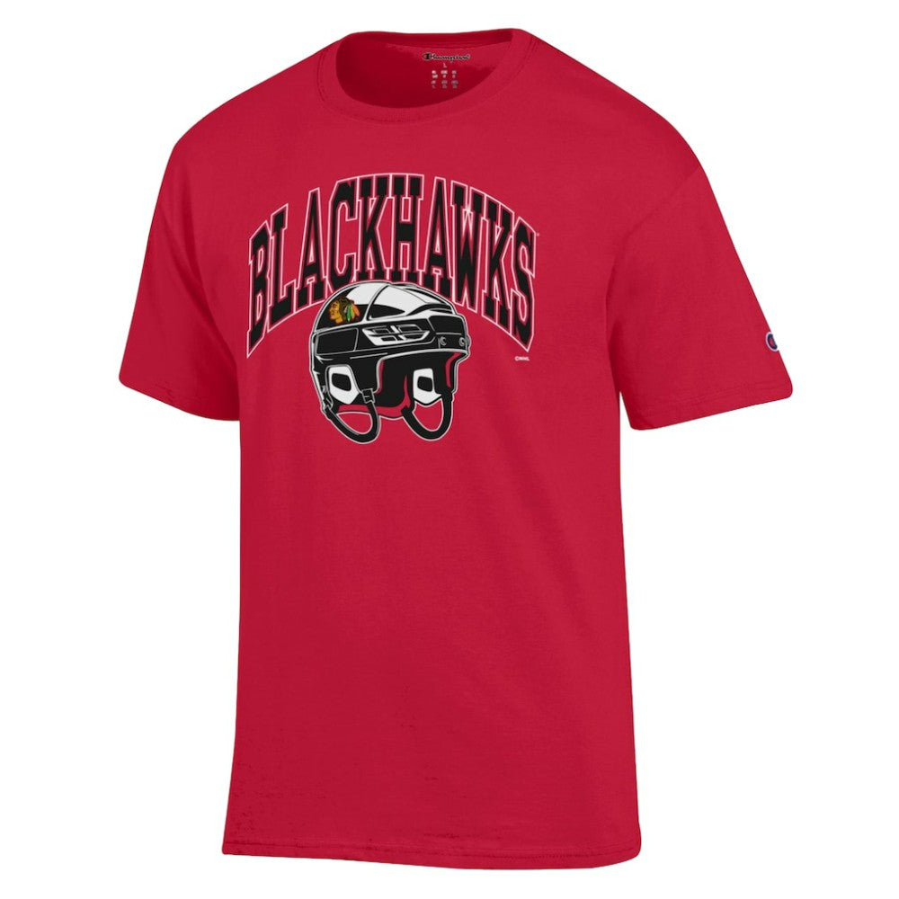 Chicago Blackhawks Champion Helmet T-Shirt - Red | NHL sale