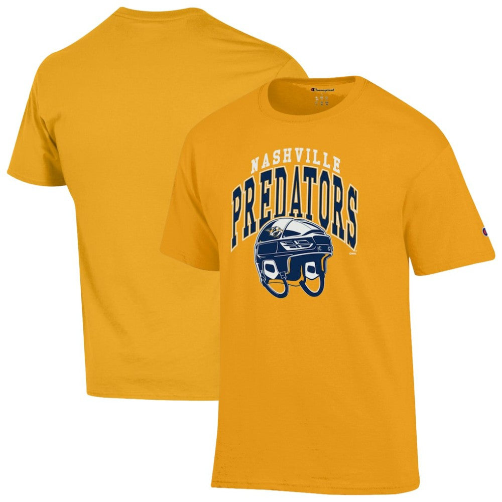 Nashville Predators Champion Helmet T-Shirt - Gold | NHL on sale