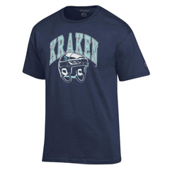 Seattle Kraken Champion Helmet T-Shirt - Navy | NHL Clearance
