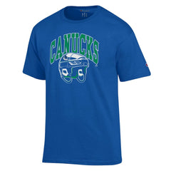 Vancouver Canucks Champion Helmet T-Shirt - Royal | NHL on sale