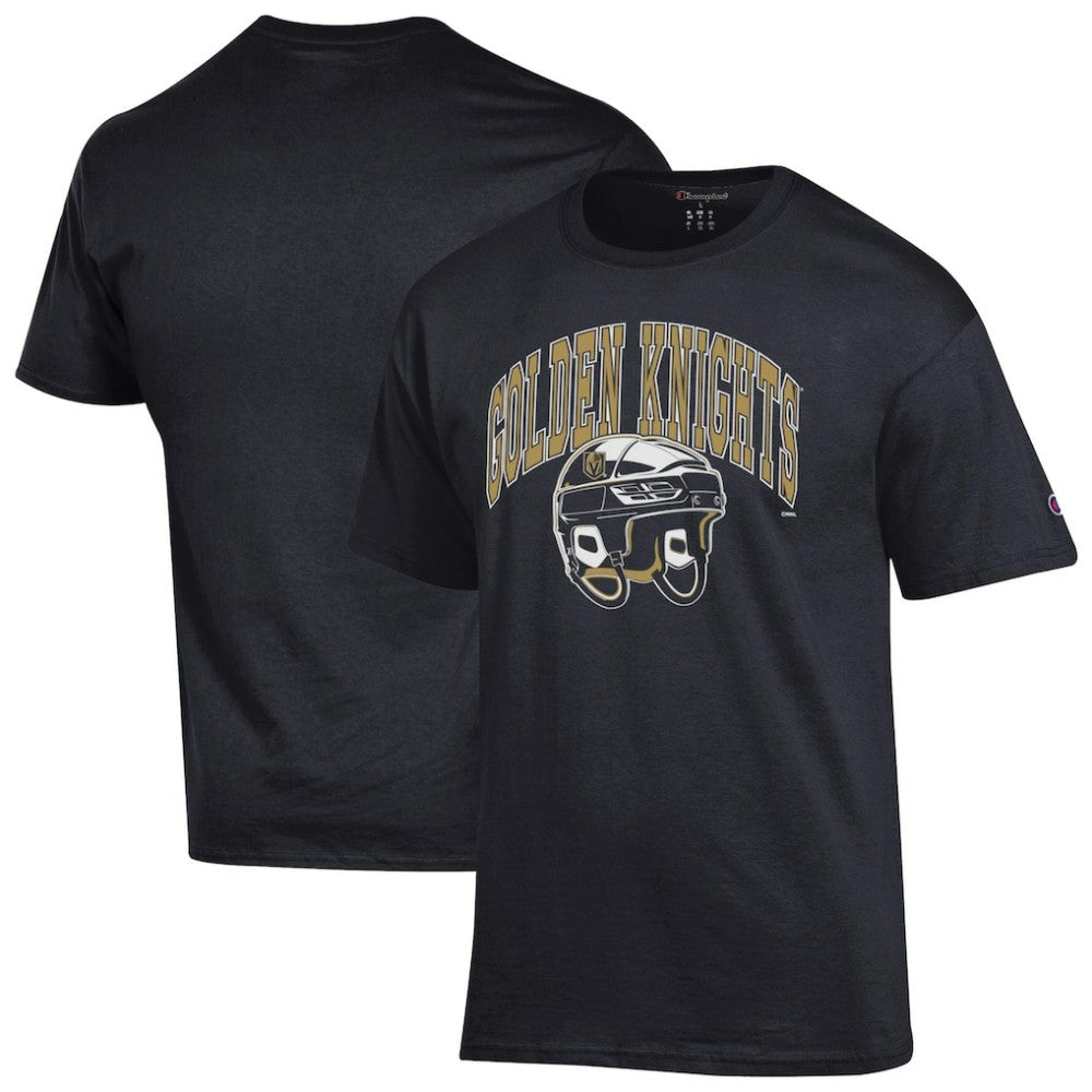 Vegas Golden Knights Champion Helmet T-Shirt - Black | NHL Clearance