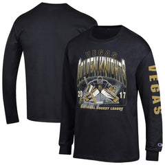 Vegas Golden Knights Champion Long Sleeve Jersey T-Shirt - Black | NHL online