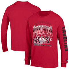 Carolina Hurricanes Champion Long Sleeve Jersey T-Shirt - Red | NHL on sale