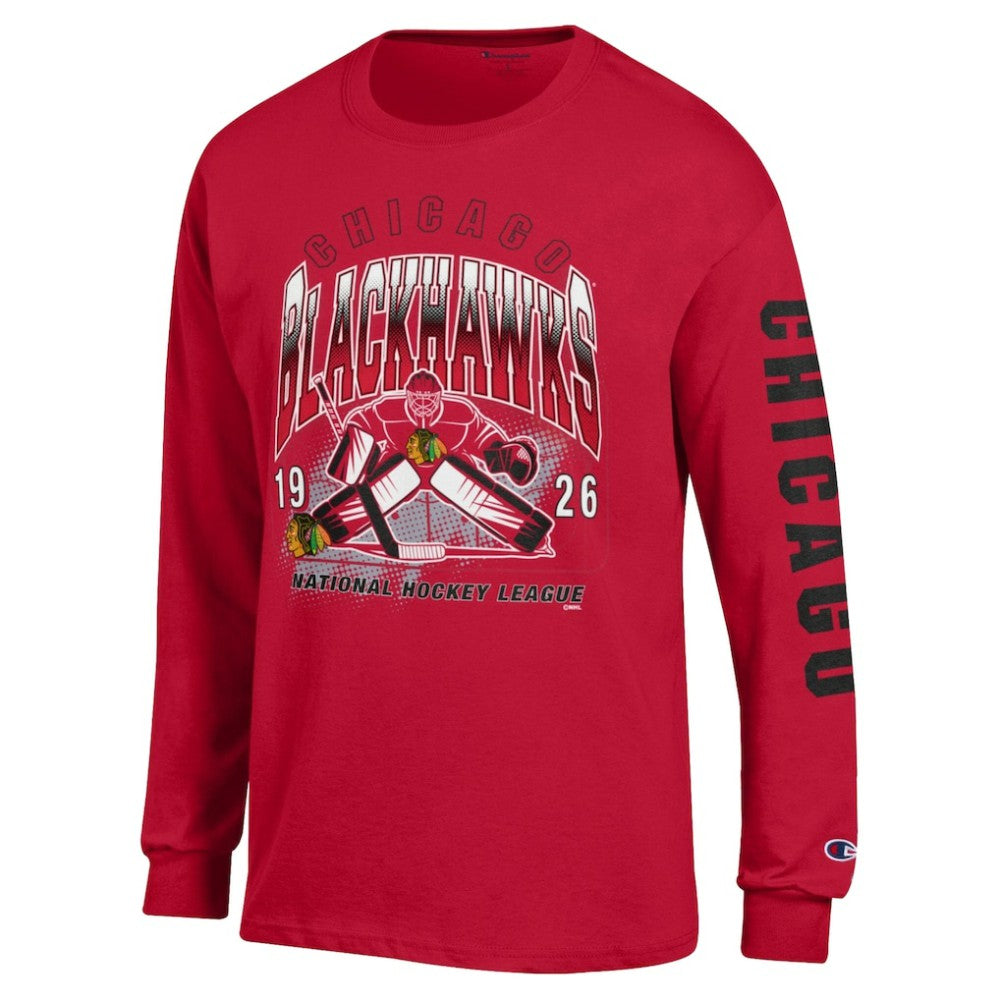 Chicago Blackhawks Champion Long Sleeve Jersey T-Shirt - Red | NHL on sale