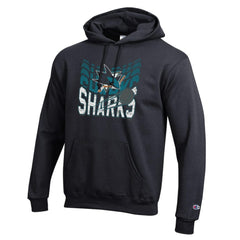 San Jose Sharks Champion Powerblend Hoodie - Black | NHL near me