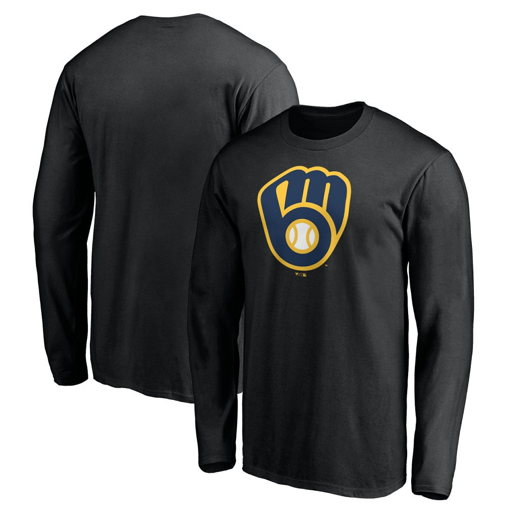 Milwaukee Brewers Team Logo Long Sleeve T-Shirt Sale
