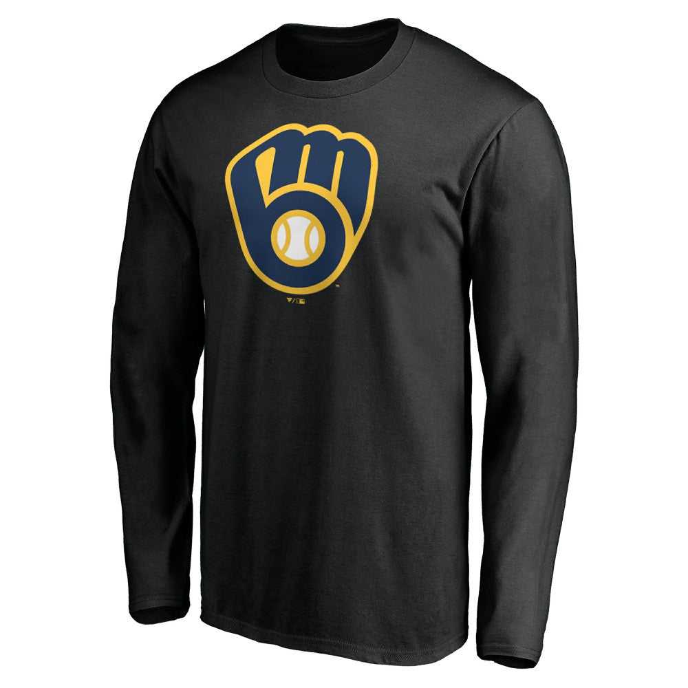 Milwaukee Brewers Team Logo Long Sleeve T-Shirt Sale