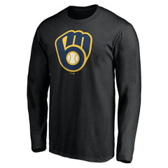 Milwaukee Brewers Team Logo Long Sleeve T-Shirt Sale