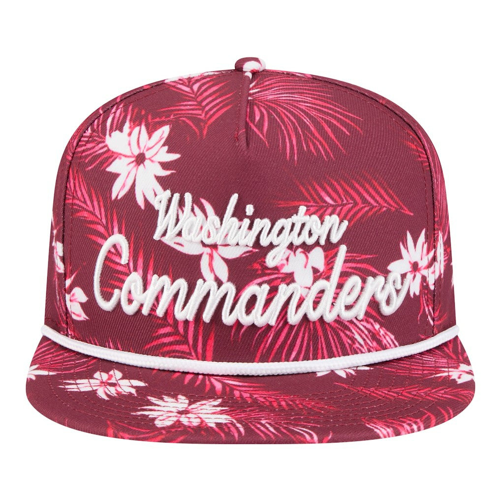 Washington Commanders New Era Palm Print A-Frame 9FIFTY Snapback Hat - Burgundy - NFL