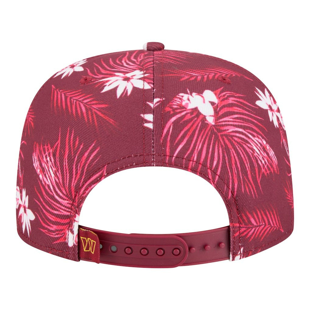 Washington Commanders New Era Palm Print A-Frame 9FIFTY Snapback Hat - Burgundy - NFL