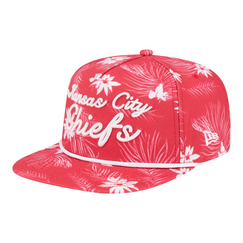 Kansas City Chiefs New Era Palm Print A-Frame 9FIFTY Snapback Hat - Red - NFL