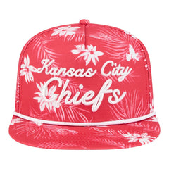 Kansas City Chiefs New Era Palm Print A-Frame 9FIFTY Snapback Hat - Red - NFL