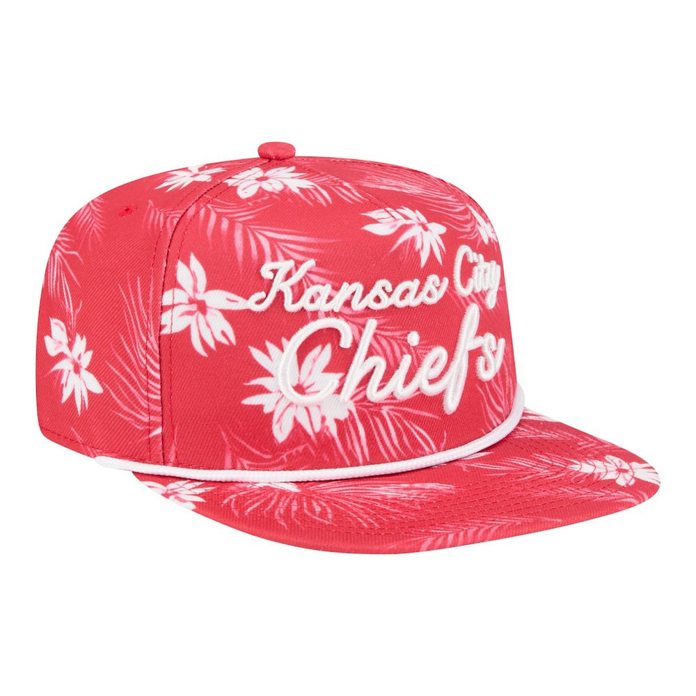 Kansas City Chiefs New Era Palm Print A-Frame 9FIFTY Snapback Hat - Red - NFL