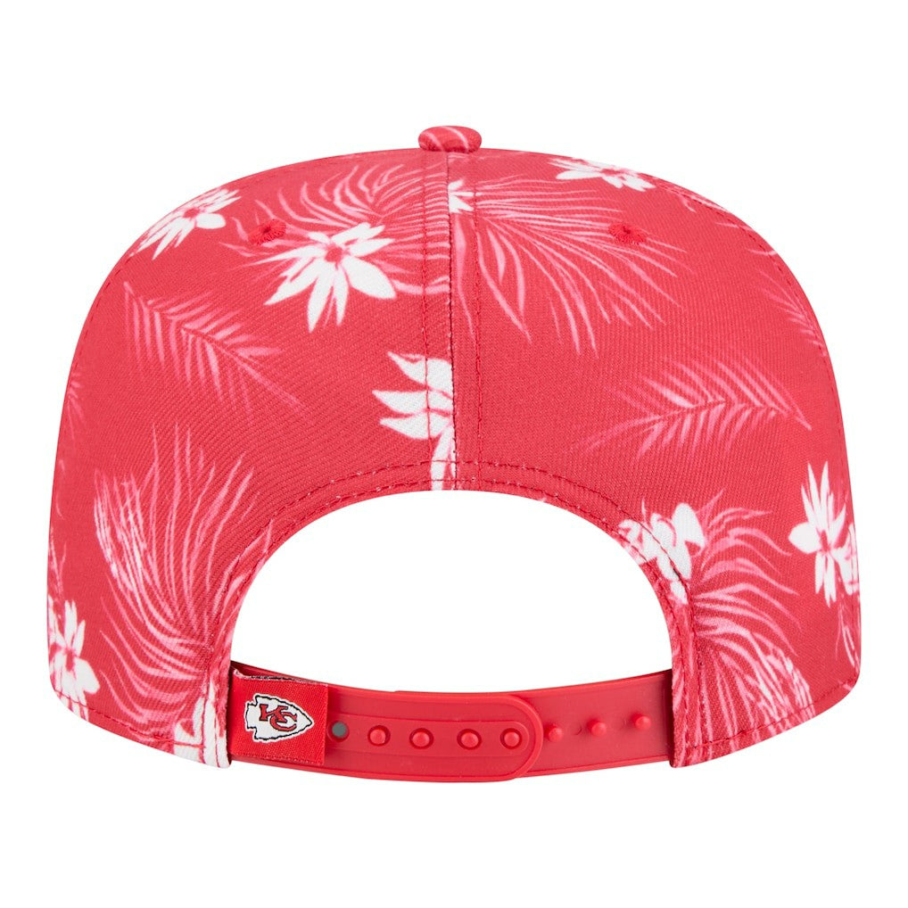 Kansas City Chiefs New Era Palm Print A-Frame 9FIFTY Snapback Hat - Red - NFL
