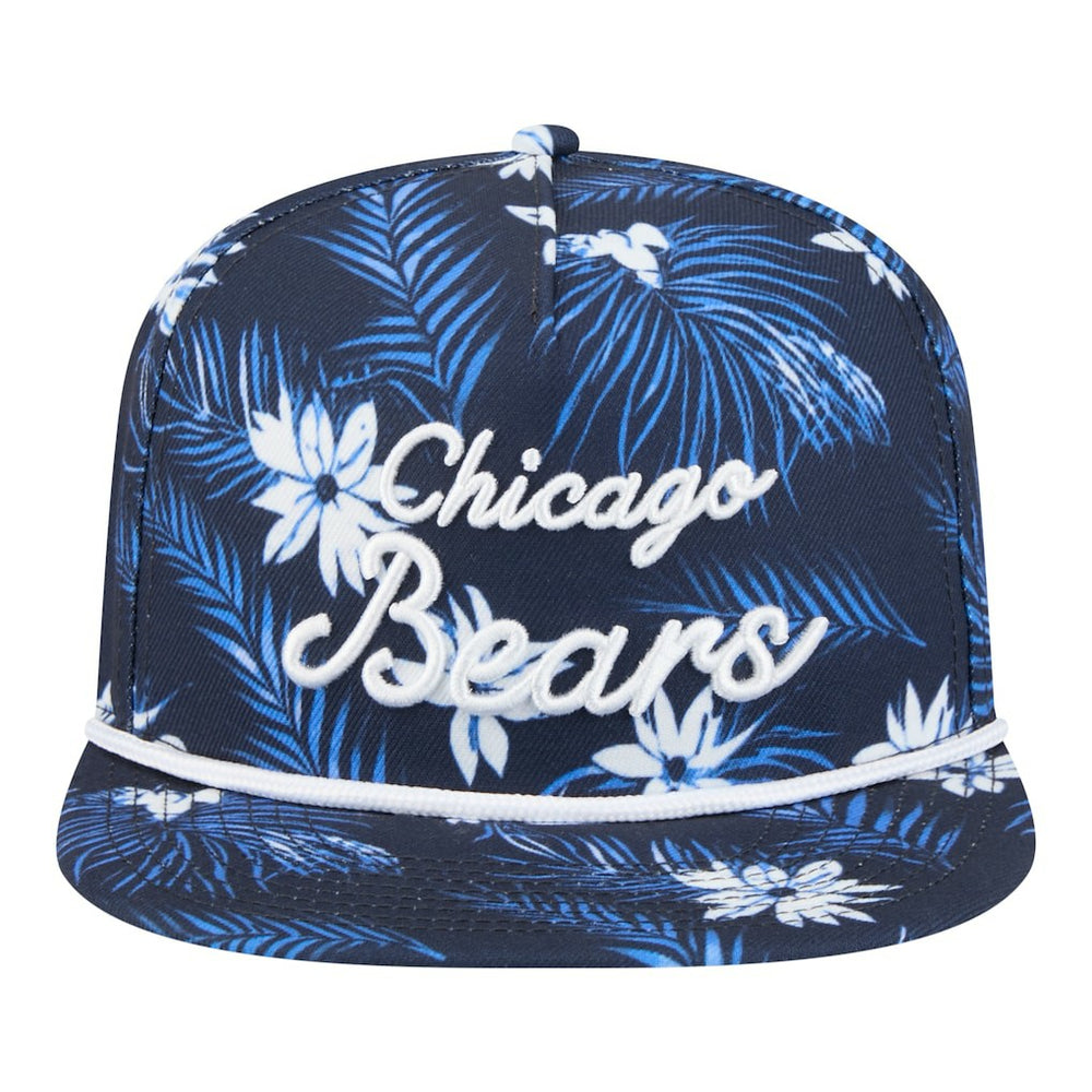 Chicago Bears New Era Palm Print A-Frame 9FIFTY Snapback Hat - Navy - NFL