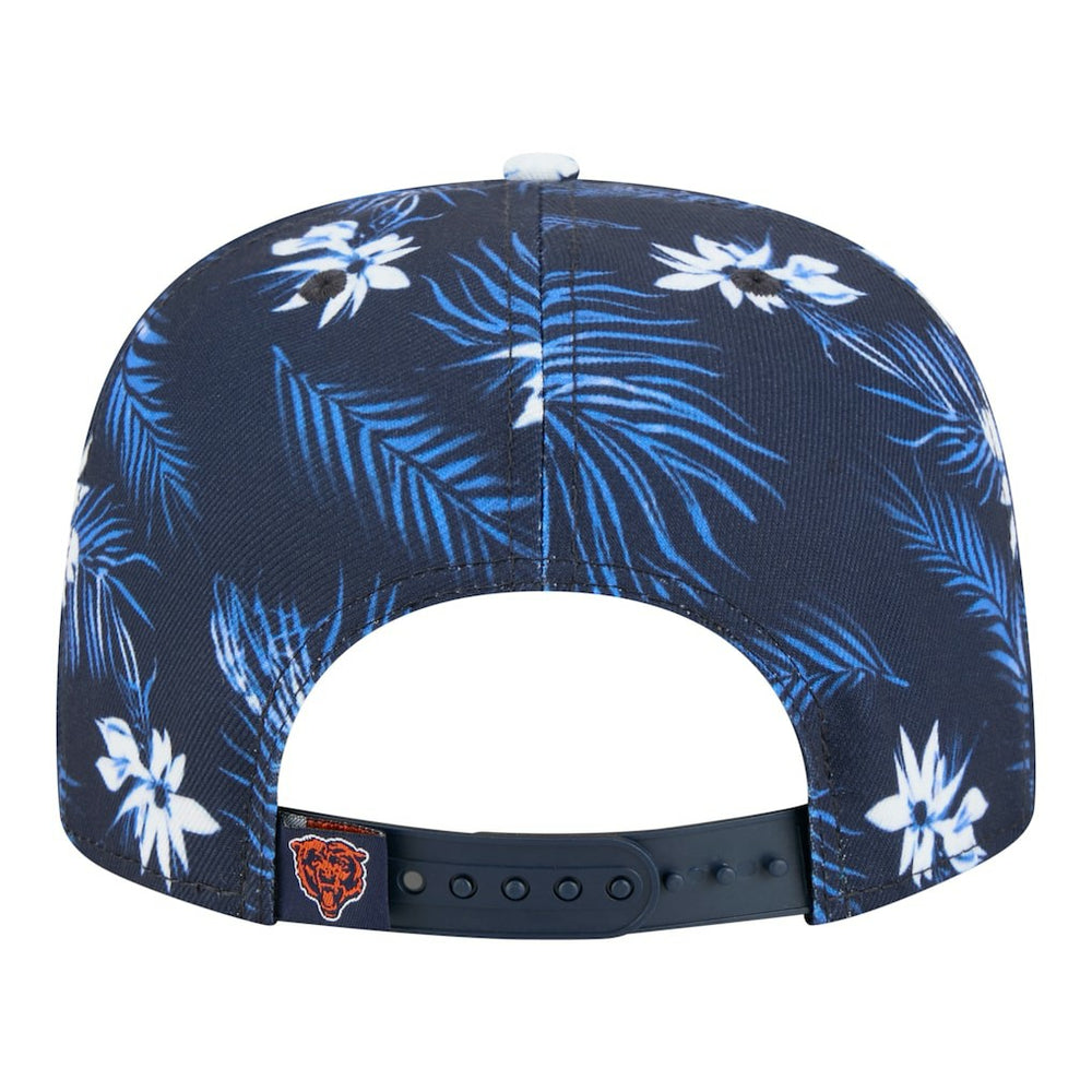 Chicago Bears New Era Palm Print A-Frame 9FIFTY Snapback Hat - Navy - NFL