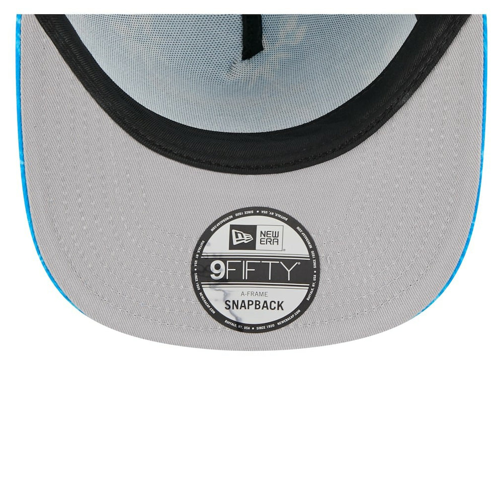 Detroit Lions New Era Palm Print A-Frame 9FIFTY Snapback Hat - Blue - NFL