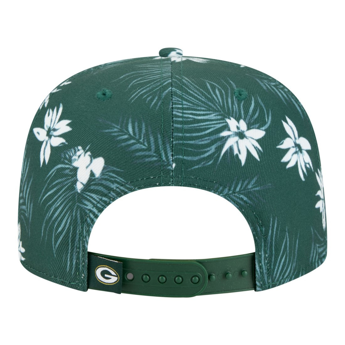 Green Bay Packers New Era Palm Print A-Frame 9FIFTY Snapback Hat - Green - NFL