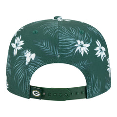 Green Bay Packers New Era Palm Print A-Frame 9FIFTY Snapback Hat - Green - NFL