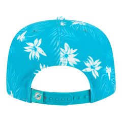 Miami Dolphins New Era Palm Print A-Frame 9FIFTY Snapback Hat - Aqua - NFL