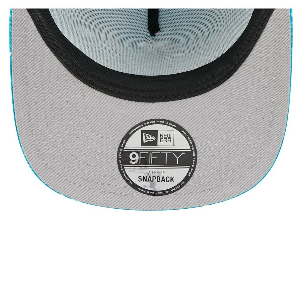 Miami Dolphins New Era Palm Print A-Frame 9FIFTY Snapback Hat - Aqua - NFL