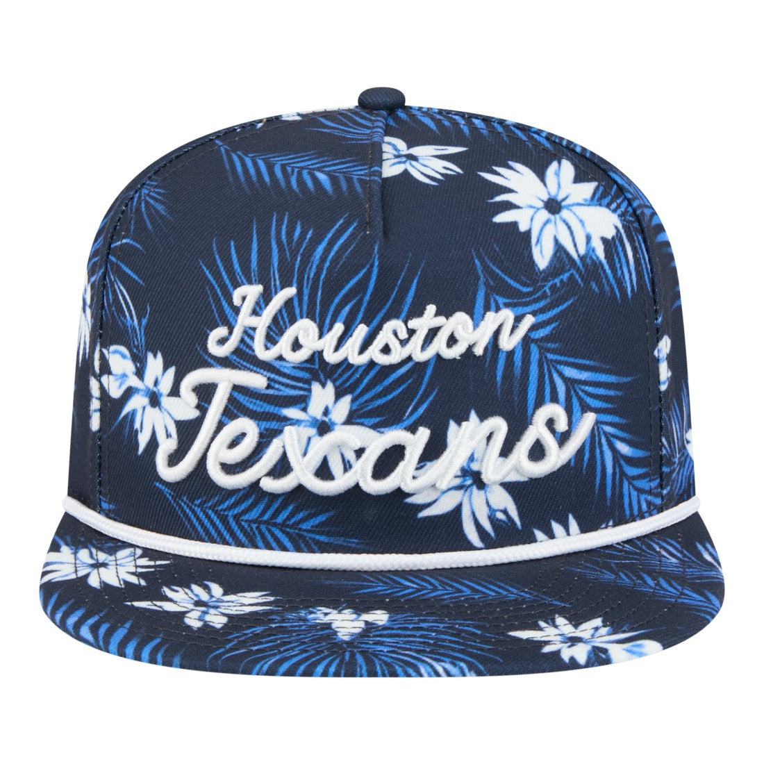 Houston Texans New Era Palm Print A-Frame 9FIFTY Snapback Hat - Navy - NFL